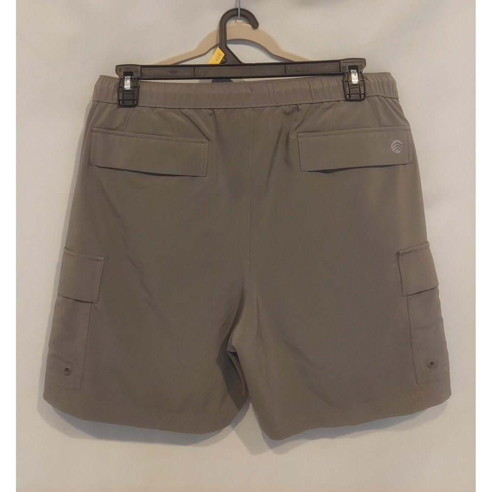 Solaris Outdoors Mens Slate Gray Comfort 4-Way Stretch Cargo Shorts Size 38